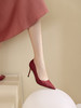 westory女鞋2021秋季新款尖头高跟鞋细跟婚鞋单鞋W21CE71051 商品缩略图3
