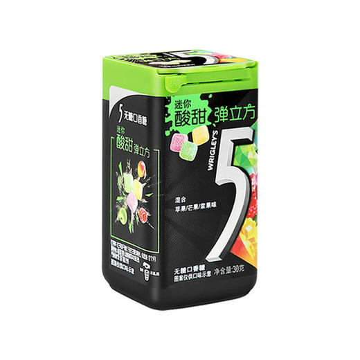 【食品酒水】箭牌绿箭5five弹立方无糖口香糖40g瓶装 弹力方清凉薄荷糖木糖醇 商品图3