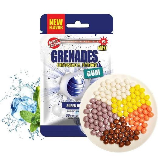 【食品酒水】歌雷呐 爆爽呛凉口香糖60G /30颗清凉薄荷糖网红爆炸死神口香糖 商品图2
