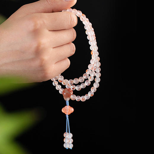 【顺丰包邮】荔枝冻冰飘南红，水润剔透神似荔枝冻、携来一沁冰凉，颗颗飘红、重拾风雅静美【下单15天发货】 商品图1