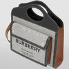 BURBERRY 巴宝莉 女士 迷你三色棉帆布拼皮革口袋包 混色 8039363 A1189 商品缩略图1