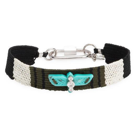 北京仓｜Hipanema-Link-祖尼部落鸟 手链（黑色）［法国设计师］ 商品图1