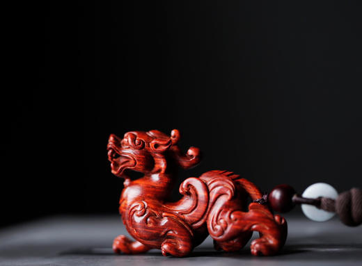 【青山精选】小叶紫檀貔貅手把件 s46 商品图1