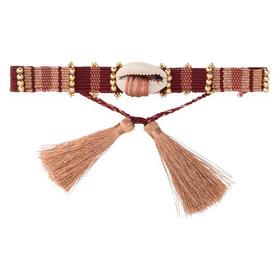 北京仓｜Hipanema-Sunkiss-贝壳 暗红色 手链［法国设计师］