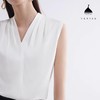 无袖V领重磅真丝衬衫 商品缩略图2