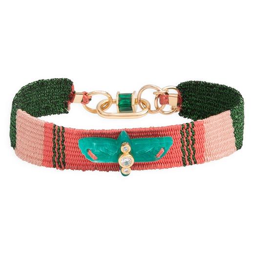 北京仓｜Hipanema-Link-祖尼部落鸟 手链（绿色）［法国设计师］ 商品图1