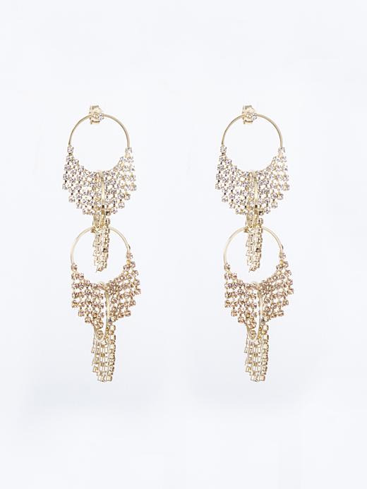 北京仓｜Rosantica-Lame-四层渐变 水晶 耳环［意大利设计师］ 商品图2