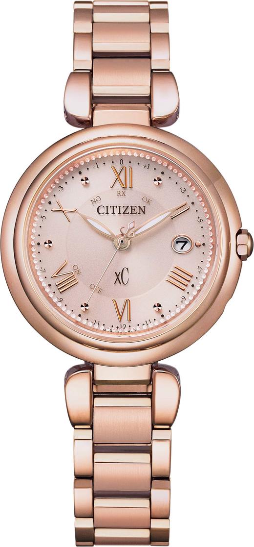 西铁城日本官方正品xC系列新款舒博钛光动能多局电波手表女ES9468-51W 商品图2