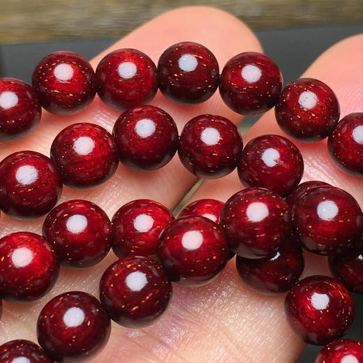 【踏青特惠】小叶紫檀0.6*108颗 4.5星多星 t1 商品图2