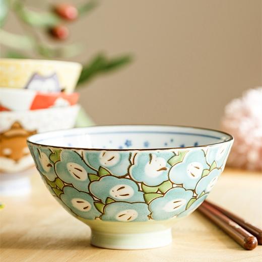 【旬彩】 千代源 日本进口祥物风可爱卡通陶瓷五入饭碗 M-105 商品图3