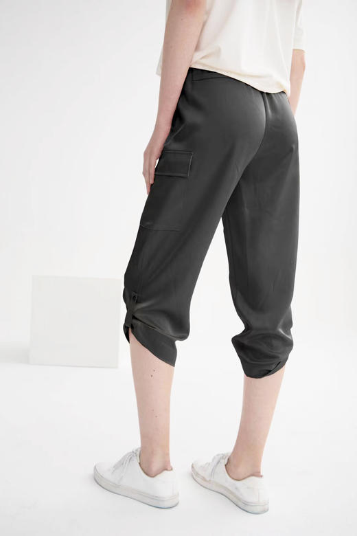 松紧腰头系带直筒裤36266 商品图2