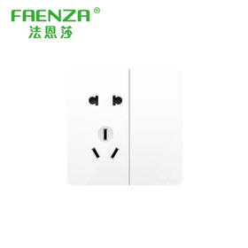 法恩莎 面板 Q11系列 白色 一开五孔