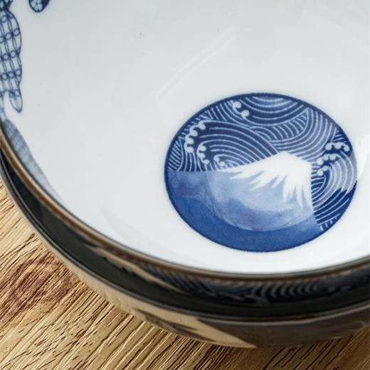 【旬彩】 千代源日本进口和韵风陶瓷五入饭碗高脚碗 M-106 商品图3