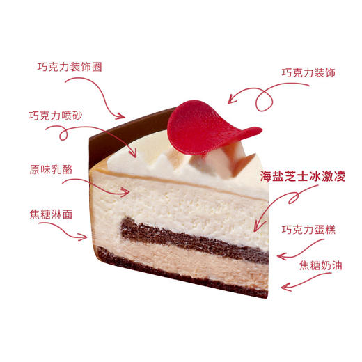 焦糖山丘--海盐焦糖冰激凌蛋糕【吃冰达人 浓郁口感】 商品图2