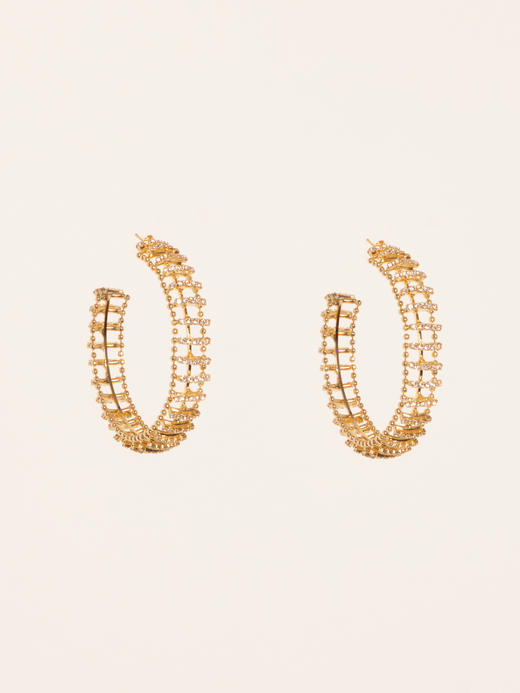 北京仓｜Rosantica-Dolce Vita-Hoop-水晶 耳环（大号）［意大利设计师］ 商品图5