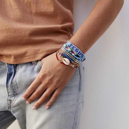 北京仓｜Hipanema-Version 04-蓝色 彩绳 手链［法国设计师］ 商品图0