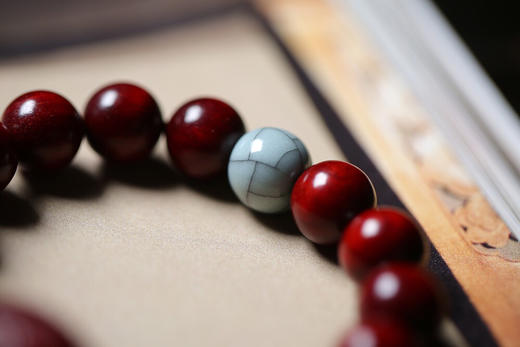 【青山特惠】12mm原创小叶紫檀 彼岸花 y4 商品图4