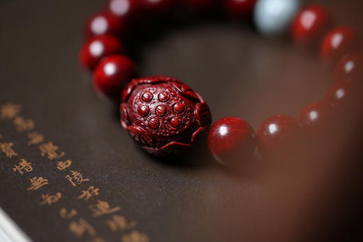 【青山特惠】12mm原创小叶紫檀 彼岸花 y4 商品图3