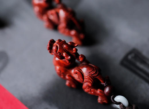 【青山精选】小叶紫檀貔貅手把件 s46 商品图5