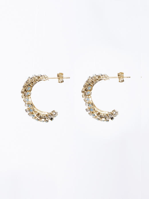 北京仓｜Rosantica-Chevron-双色 水晶 耳环（蓝色）［意大利设计师］ 商品图1