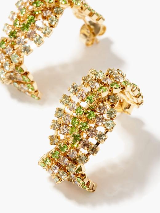 北京仓｜Rosantica-Chevron-双色 水晶 耳环（绿色）［意大利设计师］ 商品图2