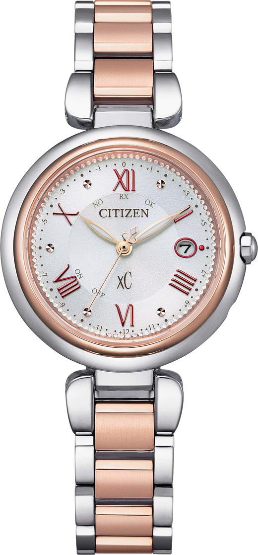 西铁城日本官方正品xC系列新款舒博钛光动能多局电波手表女ES9469-59A 商品图3