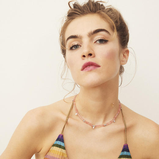 北京仓｜Hipanema-Mamba-粉色 项链［法国设计师］ 商品图0