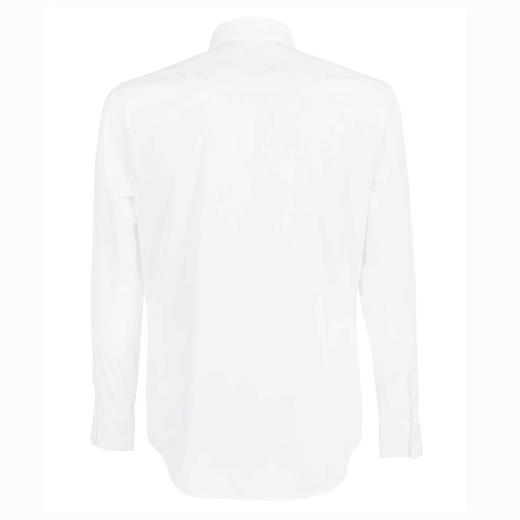 BURBERRY 巴宝莉 男士TB专属标识装饰刺绣功能性棉质长袖衬衫 白色 8043060 A1464 商品图1