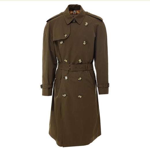 BURBERRY 巴宝莉 男士威斯敏斯特版型 - Heritage Trench 长款风衣 军绿色 8028094 A1205 商品图0