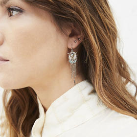 北京仓｜Hipanema-Saloon-牛骨护身符 耳环［法国设计师］