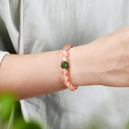 【顺丰包邮】荔枝冻冰飘南红，水润剔透神似荔枝冻、携来一沁冰凉，颗颗飘红、重拾风雅静美【下单15天发货】 商品图8