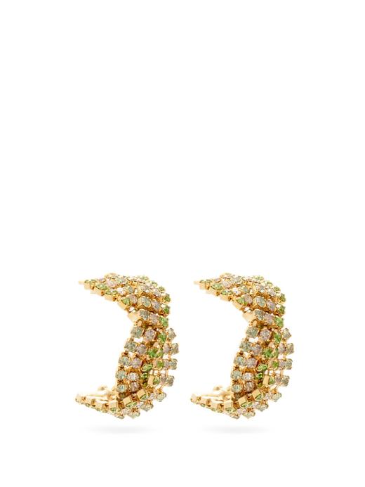 北京仓｜Rosantica-Chevron-双色 水晶 耳环（绿色）［意大利设计师］ 商品图6