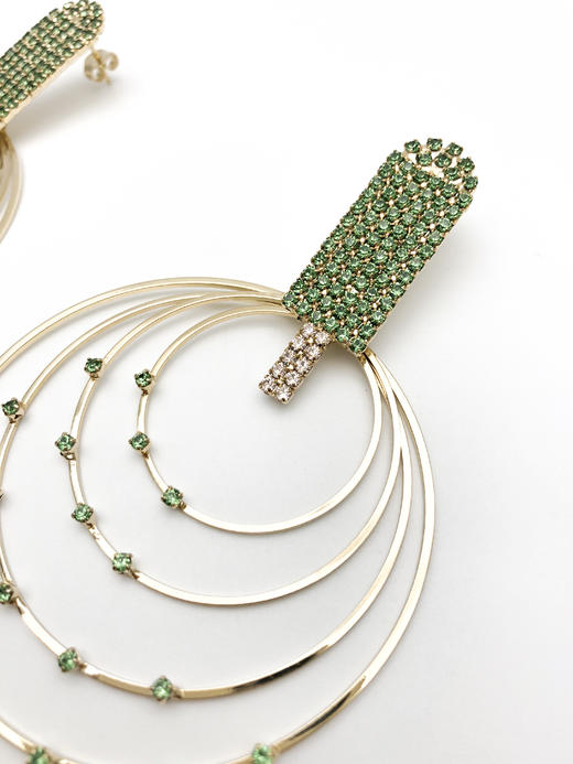 北京仓｜Rosantica-Gelateria-雪糕 水晶 耳环（绿色）［意大利设计师］ 商品图3