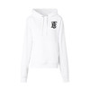 【一】BURBERRY 巴宝莉 女士棉质TB专属标识图案印花连帽抽绳长袖卫衣 白色 8024351 A1464 商品缩略图0