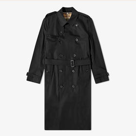 BURBERRY 巴宝莉 男士肯辛顿版型 – 长款 Heritage Trench 束腰风衣 黑色 8028086 A1189