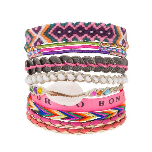 北京仓｜Hipanema-Version 08-粉色 彩绳 手链［法国设计师］ 商品图1