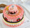 【生日蛋糕】复古双层小狮子小兔子款 商品缩略图0