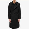 BURBERRY 巴宝莉 男士肯辛顿版型 – 长款 Heritage Trench 束腰风衣 黑色 8028086 A1189 商品缩略图3