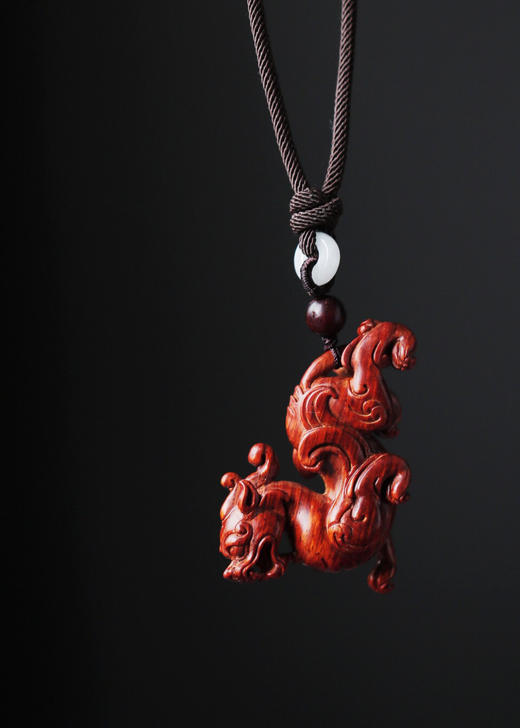 【青山精选】小叶紫檀貔貅手把件 s46 商品图7