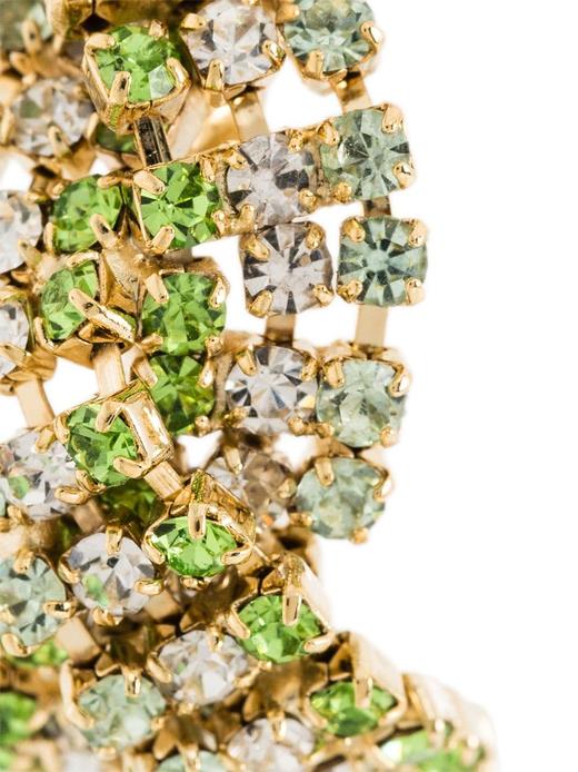 北京仓｜Rosantica-Chevron-双色 水晶 耳环（绿色）［意大利设计师］ 商品图5