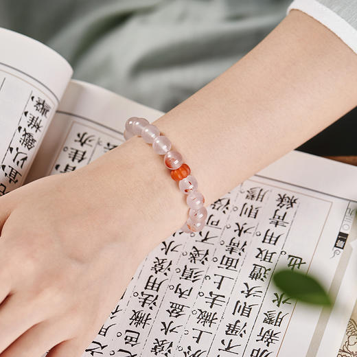 【顺丰包邮】荔枝冻冰飘南红，水润剔透神似荔枝冻、携来一沁冰凉，颗颗飘红、重拾风雅静美【下单15天发货】 商品图5