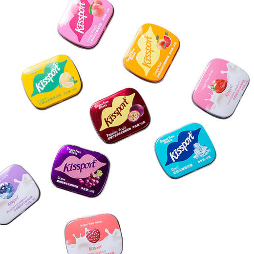 【食品酒水】优之元素kissport无糖薄荷糖 16g网红清新口香糖约会接吻零食糖果 商品图4