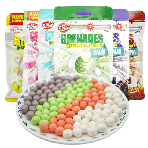 【食品酒水】歌雷呐 爆爽呛凉口香糖60G /30颗清凉薄荷糖网红爆炸死神口香糖 商品图1