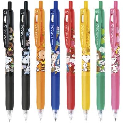 日本进口ZEBRA斑马限定款史努比系列按动中性笔JJ29学生考试专用黑色水笔Snoopy香味款卡通彩色中性笔0.4-0.5 商品图4