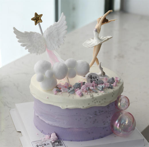 【生日蛋糕】紫色系芭蕾舞小人款 商品图1
