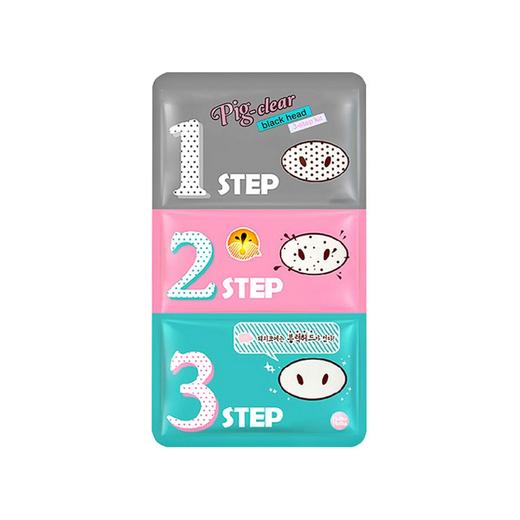 【包邮！一般贸易中文标】韩国惑丽客holika猪鼻贴去黑头收缩毛孔三步曲3个/片 商品图1