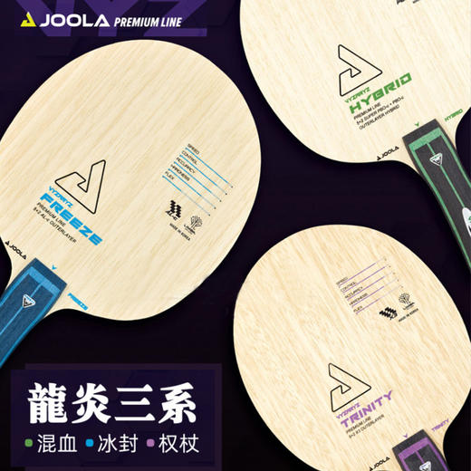 尤拉JOOLA优拉 龍炎系列龙炎权杖/混血/冰封 ALC ZLC乒乓底板 商品图4