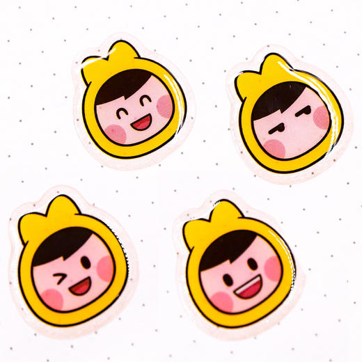 小团表情包系列水晶贴纸 商品图1