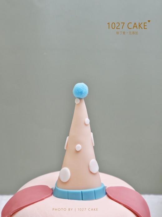 1027CAKE | 翻糖装饰 猪猪蛋糕 戴生日帽的猪猪 商品图2