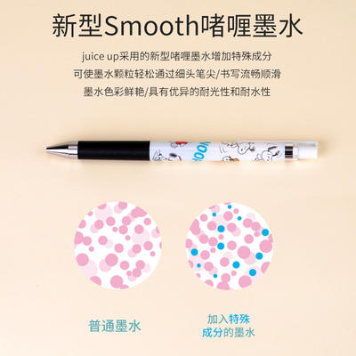 日本进口Pilot百乐太阳星sun-star juice up史努比联名限定彩色果汁笔中性笔水性笔0.4mm 金属色系牛奶色系3色套装 商品图2